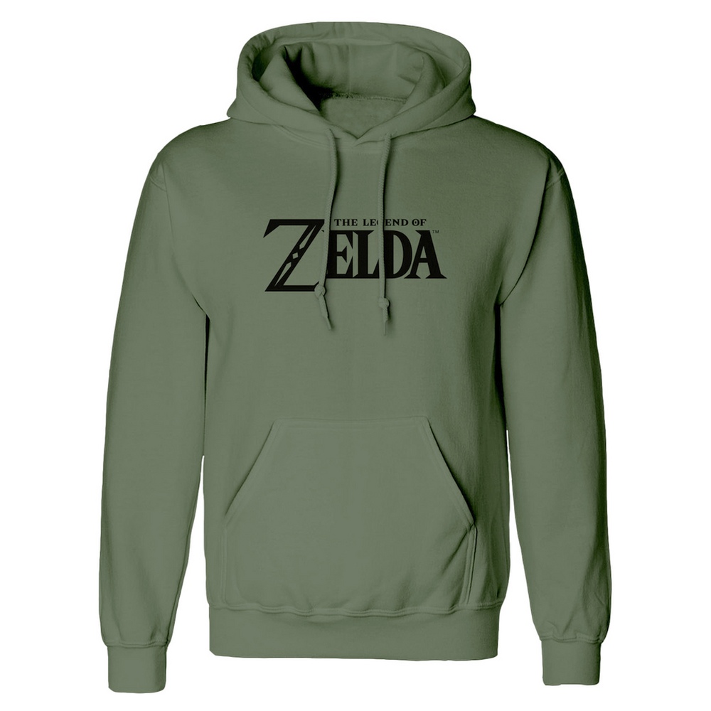 Nintendo The Legend Of Zelda - Logo And Shield Kapuzenpullover/hoodie - Grün